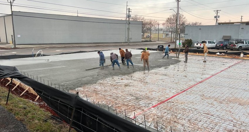 Colored Concrete project in Colorado Springs, CO