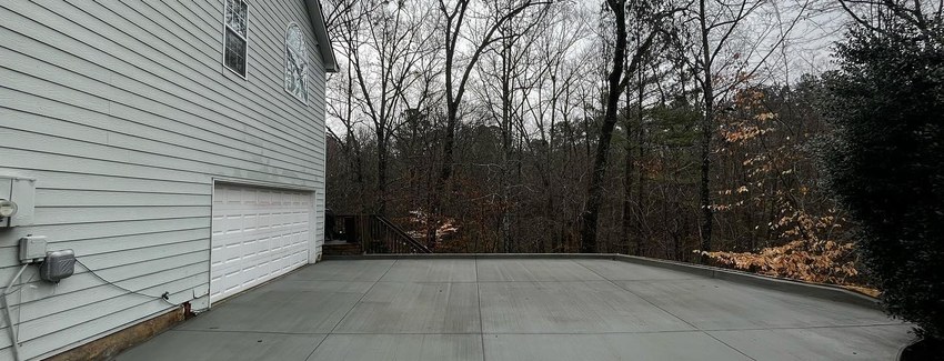 Finished Colored Concrete job in Colorado Springs