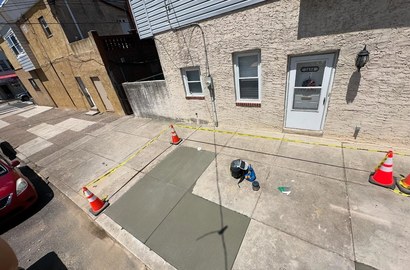 new concrete driveway in Colorado Springs