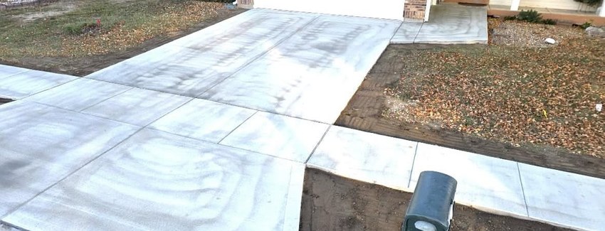 Finished Concrete Driveways job in Colorado Springs