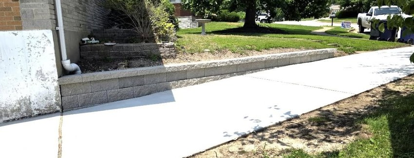 Finished New Sidewalk Construction job in Colorado Springs