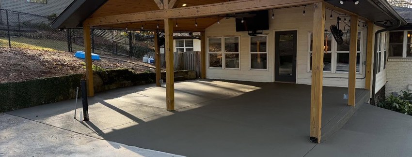 Finished Stamped Concrete job in Colorado Springs